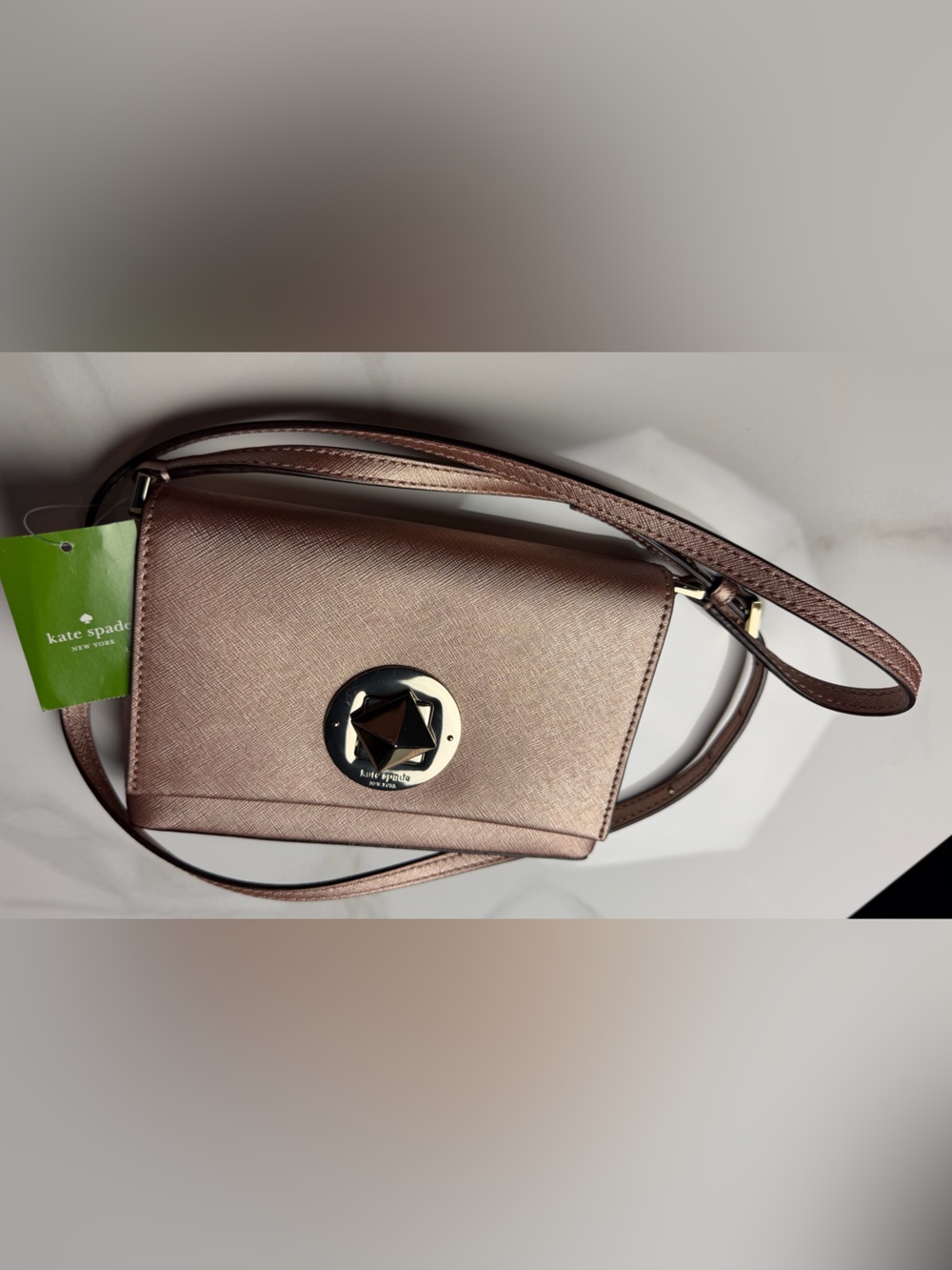 Kate Spade Newbury Lane Sally Crossbody - Metallic Rose Gold Copper - NWT